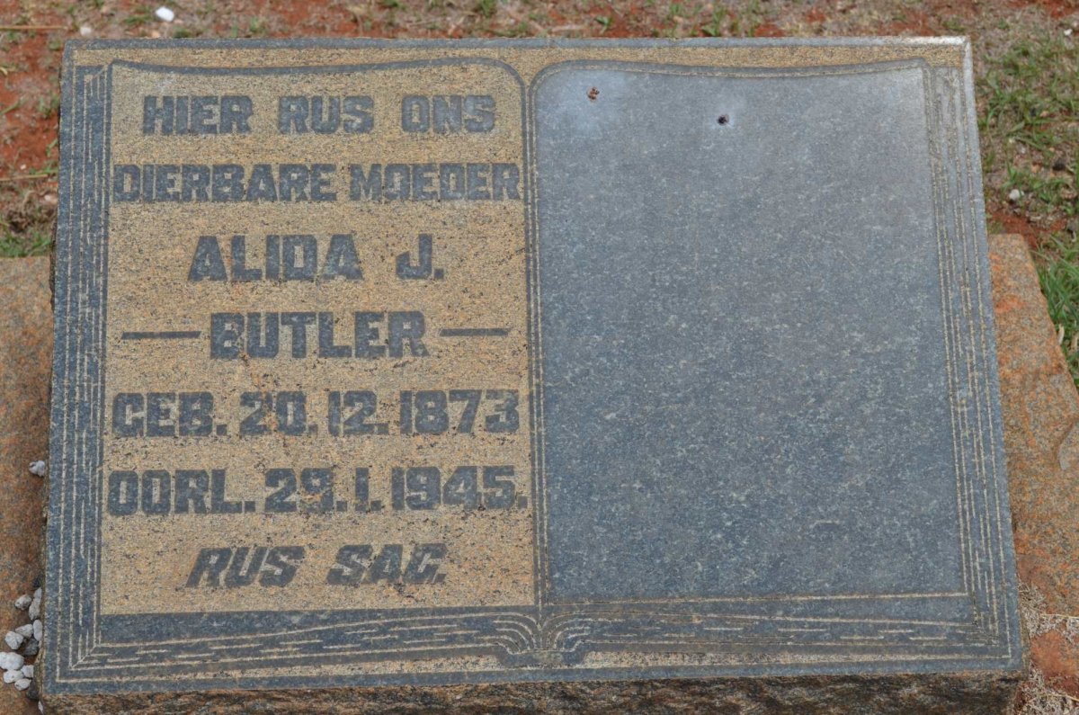 BUTLER Alida J. 1873-1945