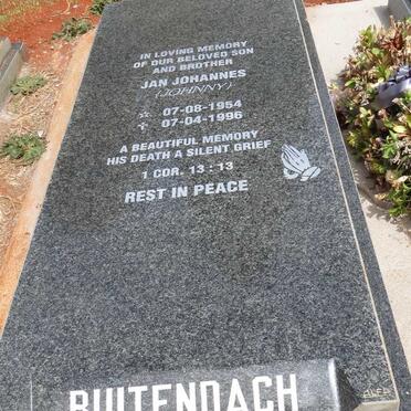 BUITENDACH Jan Johannes 1954-1996