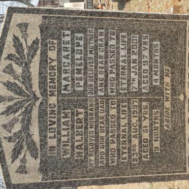 CAIRNEY William Halbert -1957 &amp; Margaret Penelope -2001