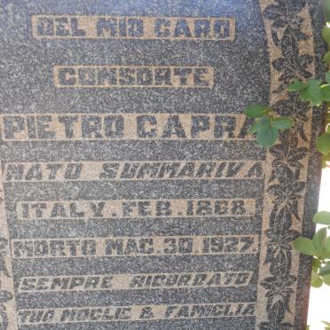 CAPRA Pietro 1868-1927