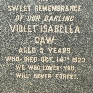 CAW Violet Isabella -1923