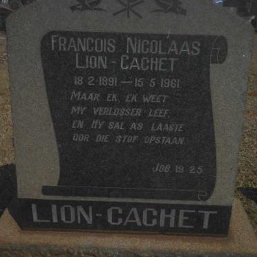 CACHET Francois Nicolaas, LION 1891-1961