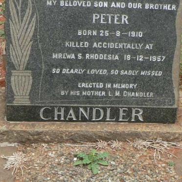 CHANDLER Peter 1910-1957