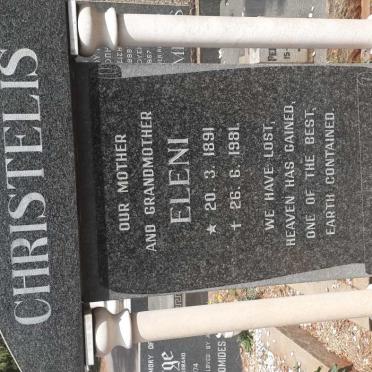 CHRISTELIS Eleni 1891-1981