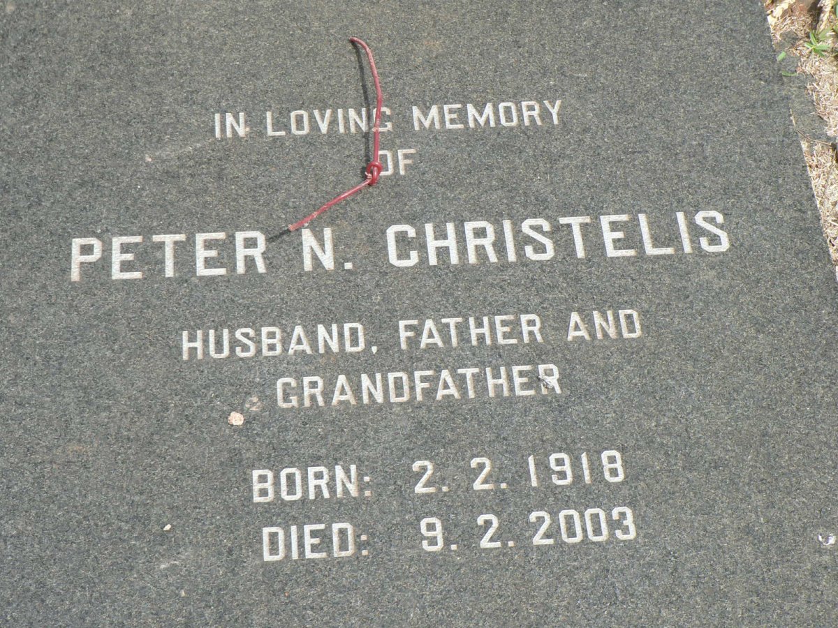 CHRISTELIS Peter N. 1918-2003