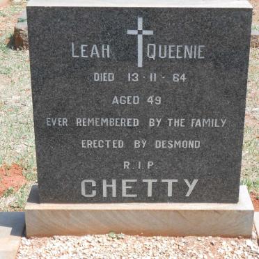 CHETTY Leah Queenie -1964