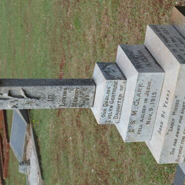 CLARK Edward 1882-1945 :: CLARK Margaret N. 1883-1937 :: CLARK Evelyn Gertrude -1915