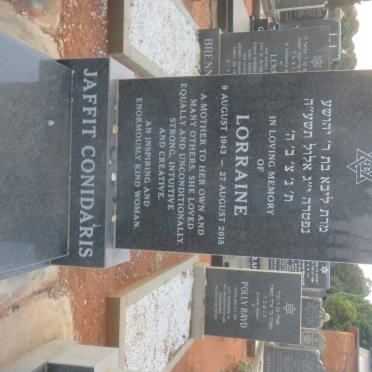 CONIDARIS Lorraine, JAFFIT 1943-2015