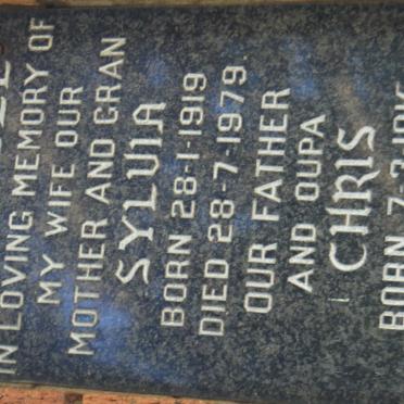COETZEE Chris 1915-1983 &amp; Sylvia 1919-1979