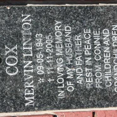 COX Mervin Linton 1943-2005