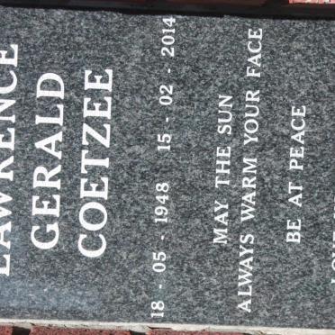 COETZEE Lawrence Gerald 1948-2014