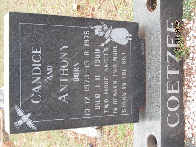 COETZEE Anthony 1975-1980 :: COETZEE Candice 1973-1980