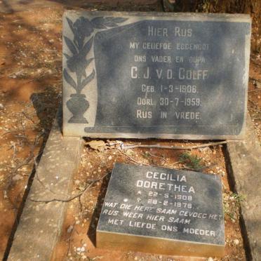 COLFF C.J., v.d. 1906-1959 &amp; Cecilia Dorethea 1908-1976