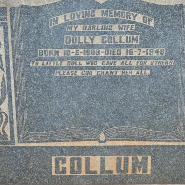 COLLUM Dolly 1908-1948
