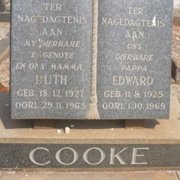 COOKE Edward 1925-1969 &amp; Ruth 1927-1965