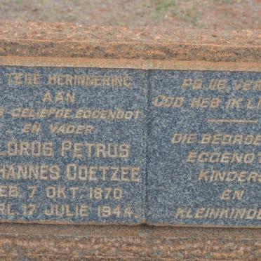 COETZEE Florus Petrus Johannes 1870-1944
