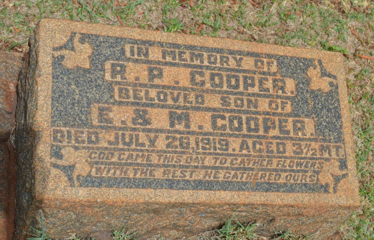 COOPER E.A. 1886-1970 & M. 1896-1976 :: COOPER R.P. -1919
