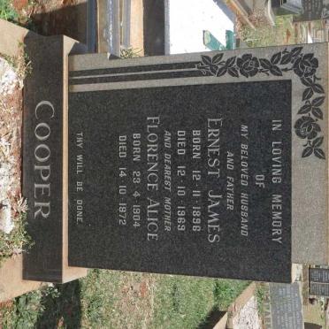 COOPER Ernest James 1896-1969 &amp; Florence Alice 1904-1972