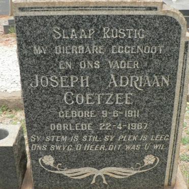 COETZEE Joseph Adriaan 1911-1967