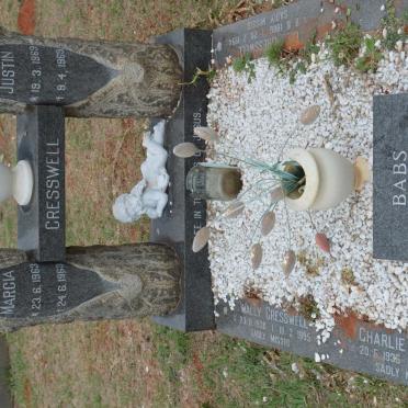 HEERDEN Babs, van 1912-1993 :: CRESSWELL Marcia 1963-1963 :: CRESSWELL Justin 1969-1969