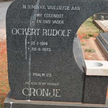 CRONJE Ockert Rudolf 1914-1973