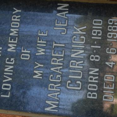CURNICK Margaret Jean 1910-1989