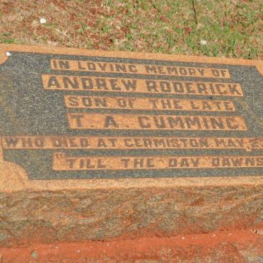 CUMMING Andrew Roderick -1914