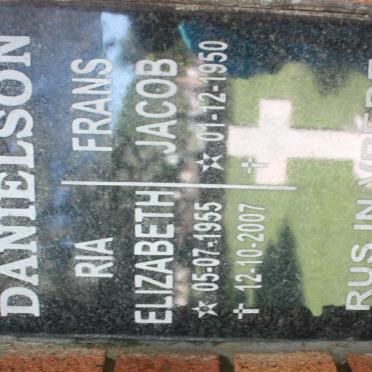 DANIELSON Frans Jacob 1950- &amp; Ria Elizabeth 1955-2007