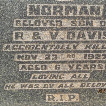 DAVIS Norman -1927