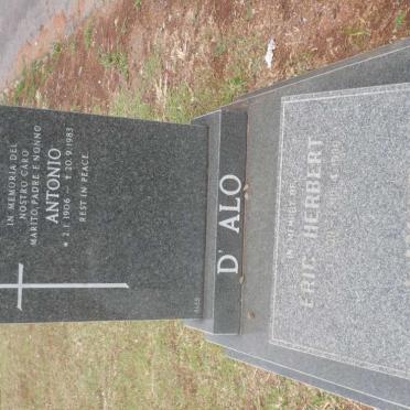 D'ALO Antonio 1906-1983 :: LINGS Eric Herbert 1939-1990