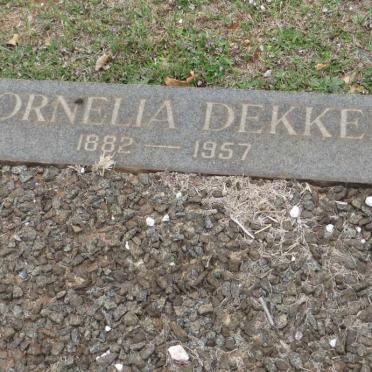 DEKKER Cornelia 1882-1957