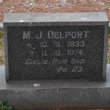 DELPORT M.J. 1933-1974