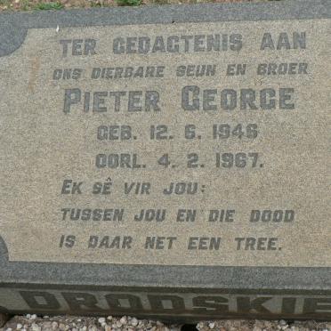 DRODSKIE Pieter George 1946-1967