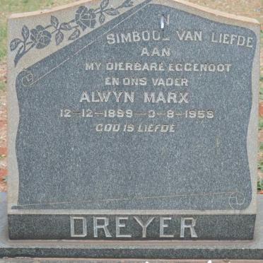 DREYER Alwyn Marx 1899-1958