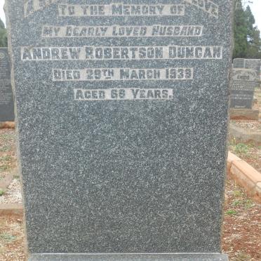 DUNCAN Andrew Robertson -1939