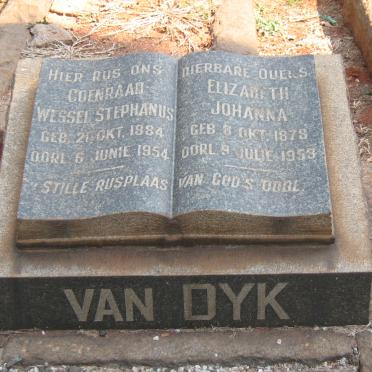 DYK Coenraad Wessel Stephanus, van 1884-1954 &amp; Elizabeth Johanna 1878-1953