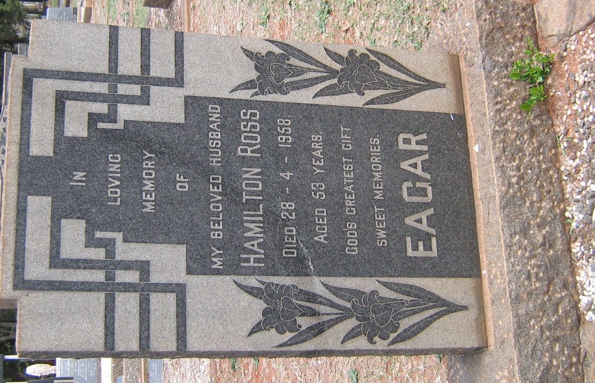 EAGAR Hamilton Ross -1958