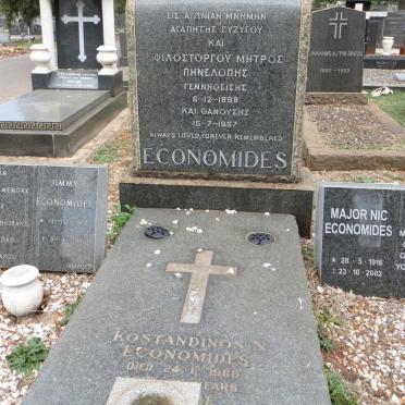 ECONOMIDES Kostandinos N. -1966 &amp; Penelopis 1898-1957 :: ECONOMIDES Nic 1916-2002 :: ECONOMIDES Jimmy 1917-1991