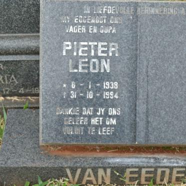 EEDEN Gert Christiaan, van 1892-1954 &amp; Sarah Maria 1904-1982 :: VAN EEDEN Pieter Leon 1938-1994