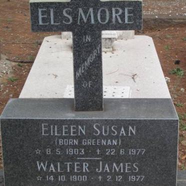 ELSMORE Walter James 1900-1977 &amp; Eileen Susan GREENAN 1903-1977