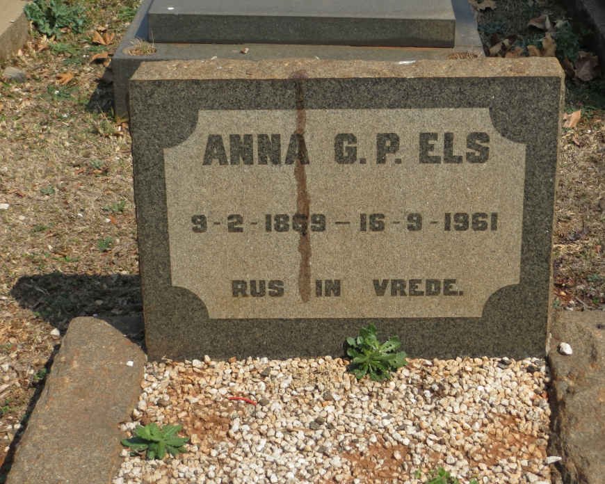 ELS Anna G.P. 1869-1961