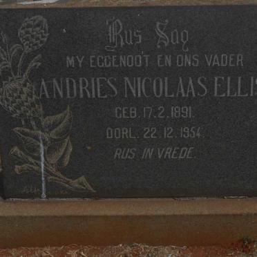 ELLIS Andries Nicolaas 1891-1954