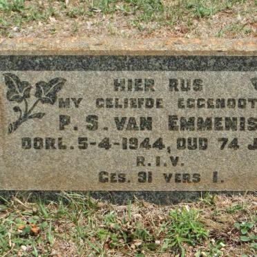 EMMENIS P.S., van -1944
