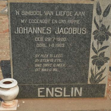 ENSLIN Johannes Jacobus 1920-1963
