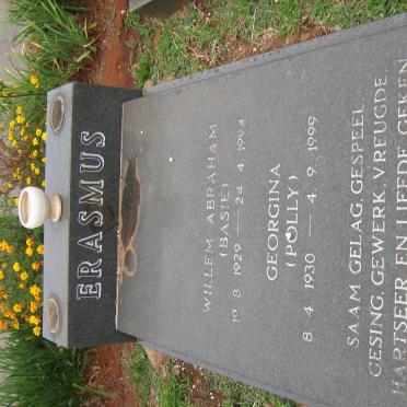ERASMUS Willem Abraham 1929-1994 &amp; Georgina 1930-1999
