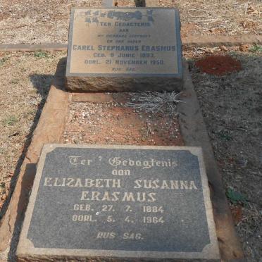 ERASMUS Carel Stephanus 1893-1950 &amp; Elzabeth Susanna 1884-1964