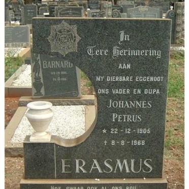 ERASMUS Johannes Petrus 1905-1968 &amp; Adriana Magrieta VAN BLERK 1909-1983