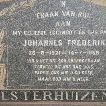 ESTERHUIZEN Johannes Frederik 1921-1959
