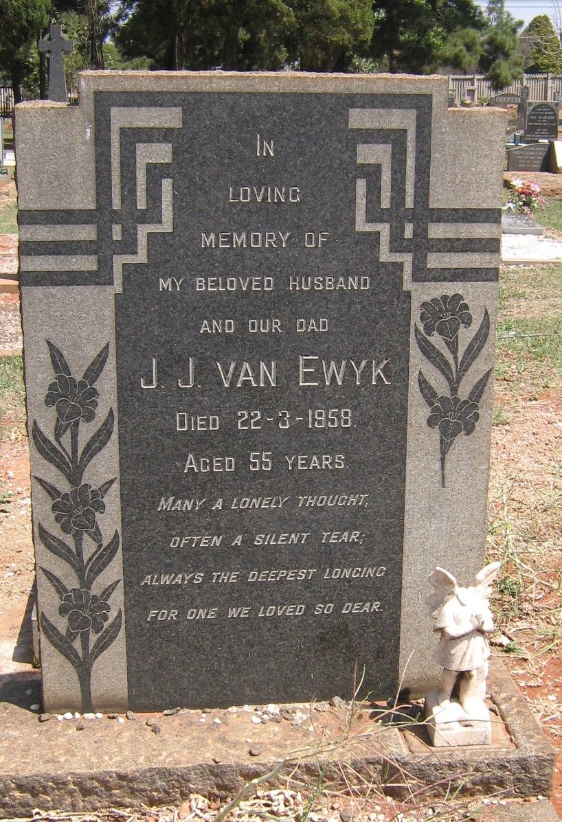 EWYK J.J., van -1958