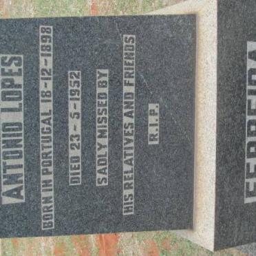 FERREIRA Antonio Lopes 1898-1952